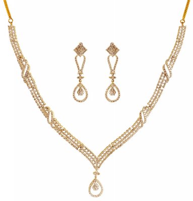18K Diamond Necklace Set ( Diamond Necklace Sets )