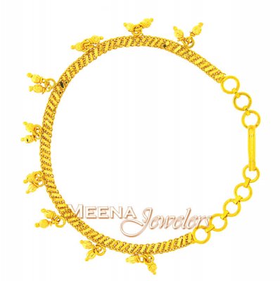 Ladies Dangling Gold Bracelet ( Ladies Bracelets )