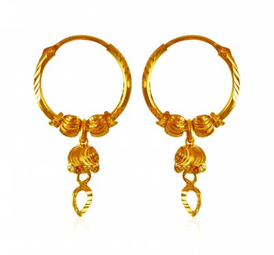  22K Gold Hoop Earrings ( Hoop Earrings )