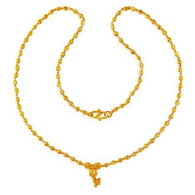 22Kt Gold Balls Chain for ladies ( 22Kt Gold Fancy Chains )