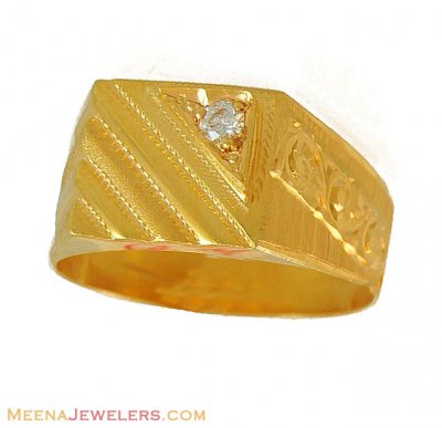 22k Gold Mens Ring ( Mens Signity Rings )