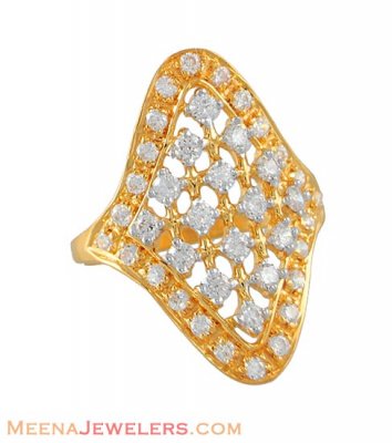Indian Bridal Ring with CZ ( Ladies Signity Rings )