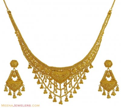 Indian Necklace Set (22Karat) ( 22 Kt Gold Sets )