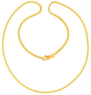 Gold Foxtail Chain (20 Inch) ( Plain Gold Chains )