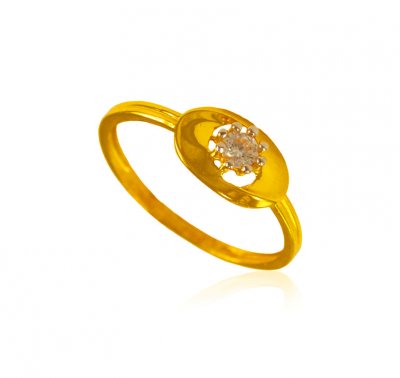 22k Gold Designer Ring ( Ladies Signity Rings )