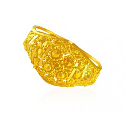 22Kt Yellow Gold Ladies Ring ( Ladies Gold Ring )