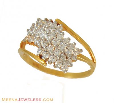 22K Gold Signity Ring  ( Ladies Signity Rings )