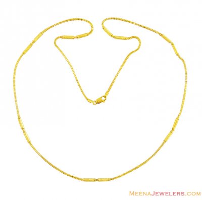22k Yellow Gold Chain ( 22Kt Gold Fancy Chains )