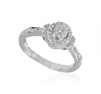 18kt White Gold Diamond Ring  ( Diamond Rings )