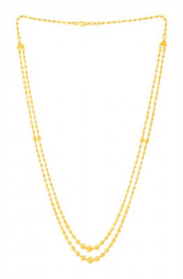 22Kt Gold Two Layers Long Chain ( 22Kt Long Chains (Ladies) )