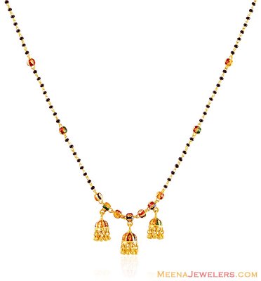 Gold Meenakari Indian Mangalsutra  ( MangalSutras )