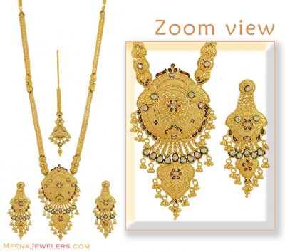 Necklace, Earrings and Tikka Set ( Bridal Necklace Sets )