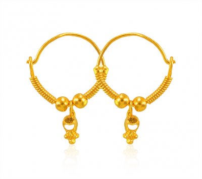 22 Karat Gold  Hoop Earrings ( Hoop Earrings )