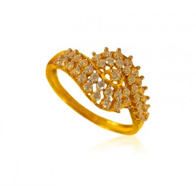 22k Gold Fancy Ring ( Ladies Signity Rings )