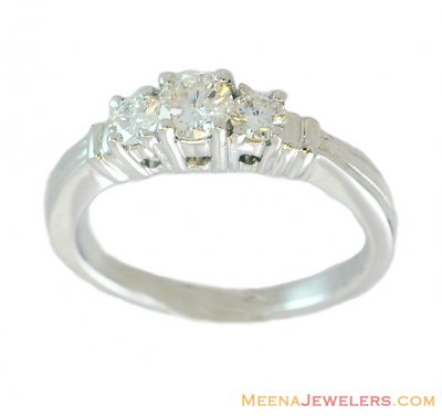 18K White Gold Sophisticated Ring ( Diamond Rings )