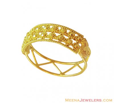 22K Gold Indian Ring ( Ladies Gold Ring )