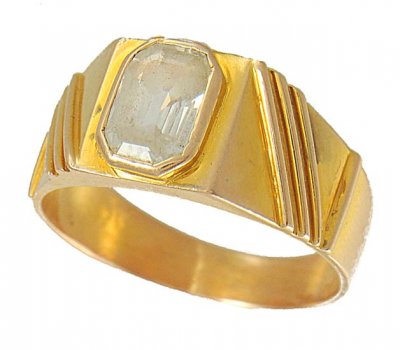 Gold Yellow Sapphire Ring ( Astrological BirthStone Rings )