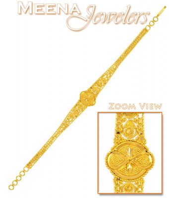 22Kt Gold Filigree Work Bracelet ( Ladies Bracelets )