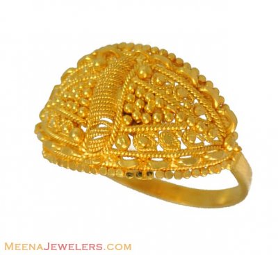 22K  Gold Designer Ring ( Ladies Gold Ring )