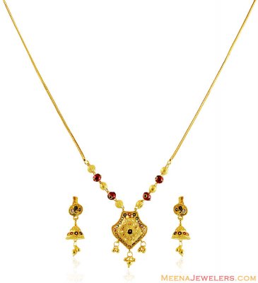 Gold Fancy Necklace Set ( Light Sets )