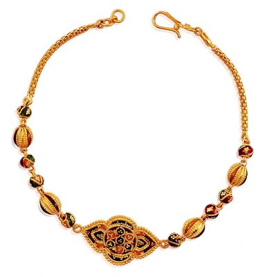 Fancy Meenakari Gold Bracelet ( Ladies Bracelets )