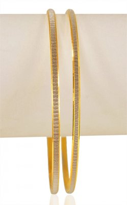 22Karat Gold Rhodium Bangle (1 Pc) ( Gold Bangles )