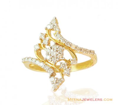 Exclusive Diamond Ring 18k Fancy ( Diamond Rings )