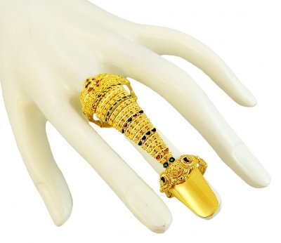 22K Gold Ring With Nail ( Ladies Gold Ring )