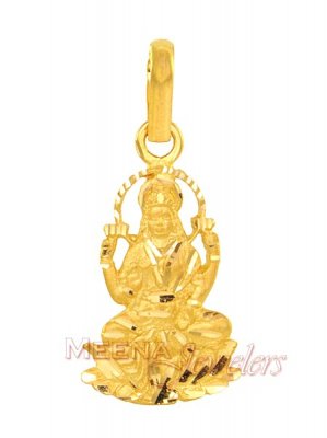 Laxmi on blooming Lotus  ( Ganesh, Laxmi and other God Pendants )