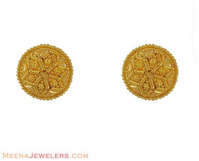 22Karat Gold Earrings ( 22 Kt Gold Tops )