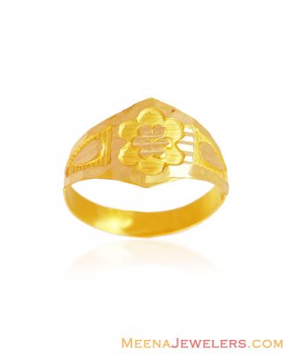 22K Gold Ring For Baby Boy ( 22Kt Baby Rings )