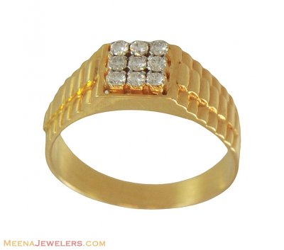 Mens Diamond Ring(18k Gold) ( Diamond Rings )