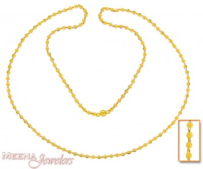 22Kt Gold Long Chain (26 inch) ( 22Kt Long Chains (Ladies) )