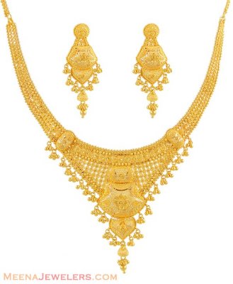 Necklace and Earrings Set ( 22 Kt Gold Sets )