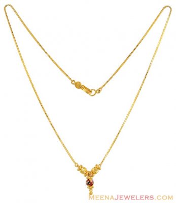 Gold fancy chain with Enamel paint ( 22Kt Gold Fancy Chains )