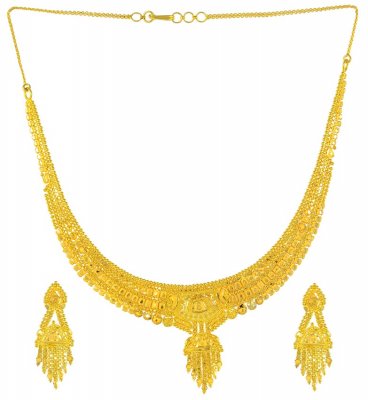 Gold Necklace and Earrings Set ( Light Sets )