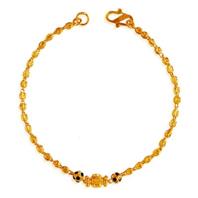 22Kt Gold Meenakari Balls Bracelet ( Ladies Bracelets )