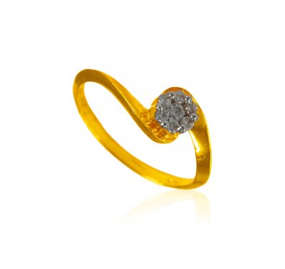 22K Gold Fancy Ring ( Ladies Signity Rings )