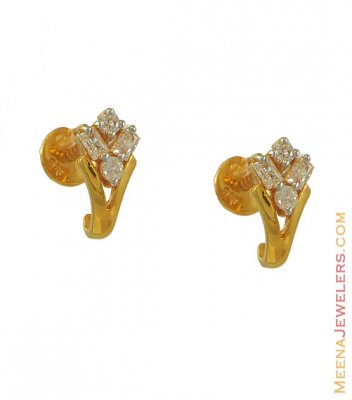 22k Earring With Signity ( Signity Earrings )