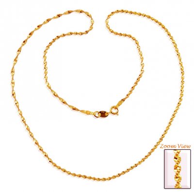 22kt Gold Rope Chain (18 Inches) ( Plain Gold Chains )