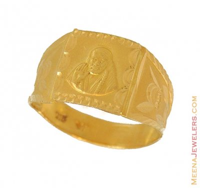 Gold SaiBaba Ring ( Religious Rings )