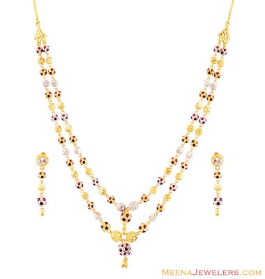 22k Layered Gold Necklace Set ( Light Sets )
