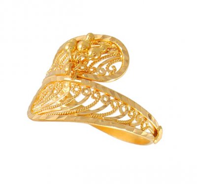 22Kt Gold Fancy Ring ( Ladies Gold Ring )
