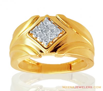 Fancy Mens Diamond Ring 18K  ( Diamond Rings )