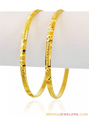 Exclusive 22K Gold Bangles (2 Pc) ( Gold Bangles )