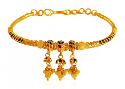 22k Gold Meena Bracelet  ( Ladies Bracelets )