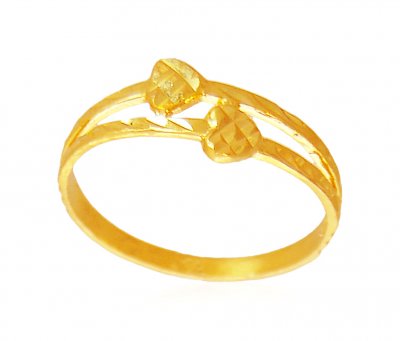 22K Gold Delicate Ring ( Ladies Gold Ring )