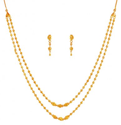 Layered Gold Necklace Set ( Light Sets )