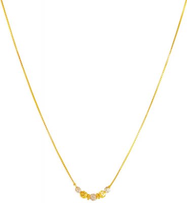 22K Two Tone Chain ( 22Kt Gold Fancy Chains )