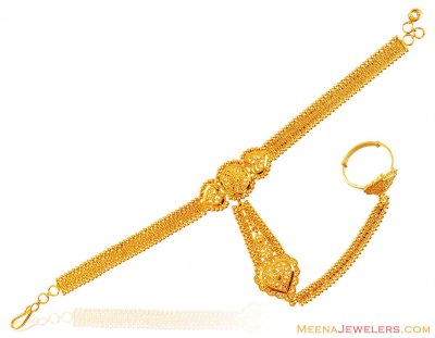 22K Gold Panja Bracelet  ( Ladies Bracelets )